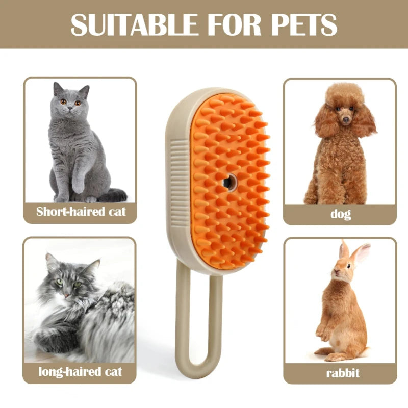 Steam pet Brush