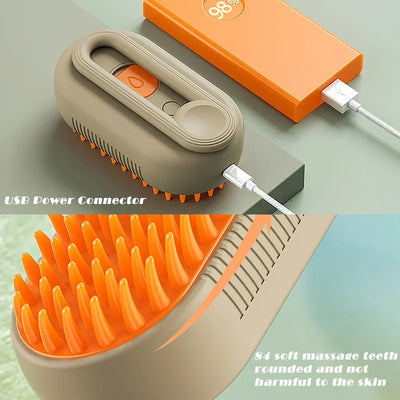 Steam pet Brush