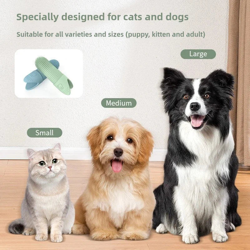 Dog Toothbrush, 360° Cleaning Finger