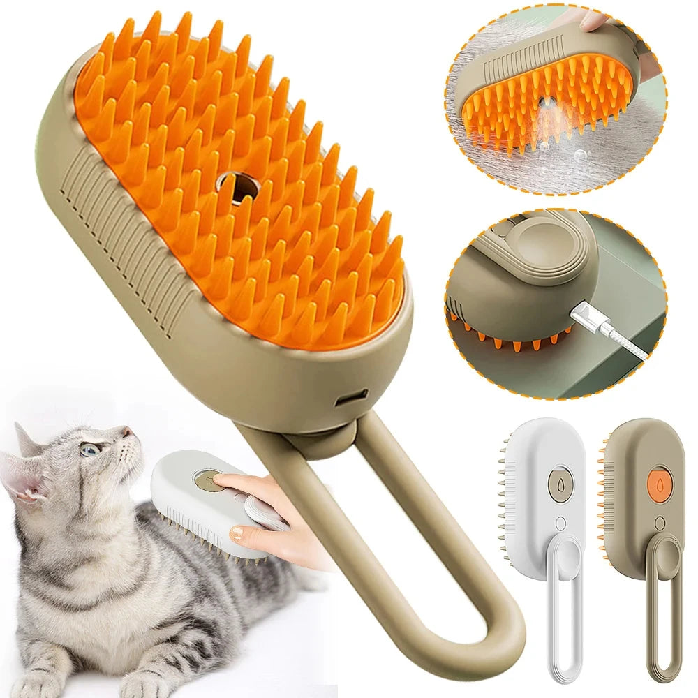 Steam pet Brush