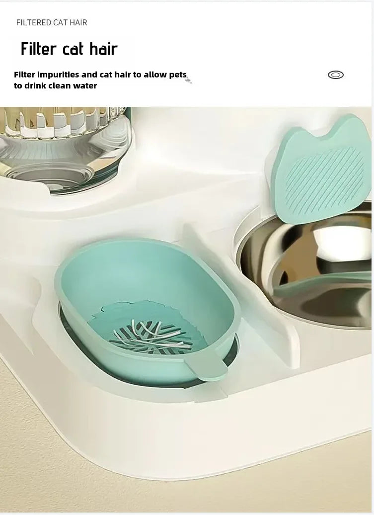 Cat bowl automatic feeder for pets