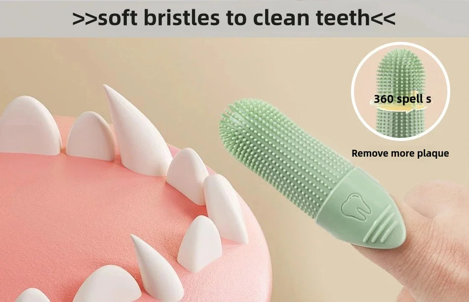 Dog Toothbrush, 360° Cleaning Finger