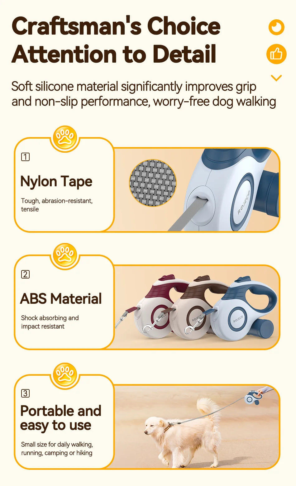 Automatic Retractable Dog Leash