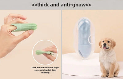 Dog Toothbrush, 360° Cleaning Finger