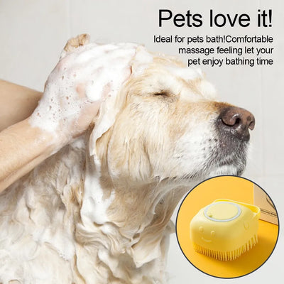 Silicone Dog Bath Massage Gloves