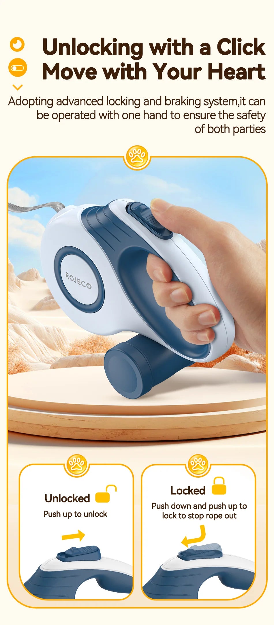 Automatic Retractable Dog Leash