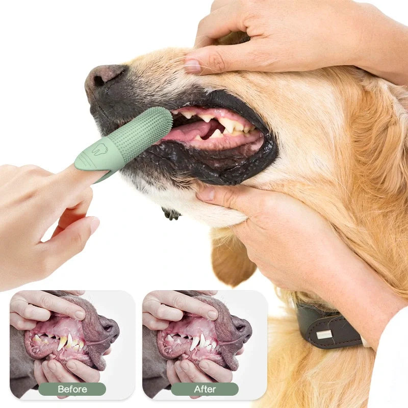 Dog Toothbrush, 360° Cleaning Finger